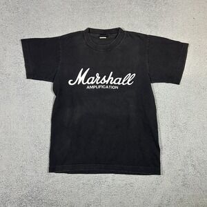 Marshall Amplification Vintage 1990s Black Graphic T-Shirt Men's Small #3289